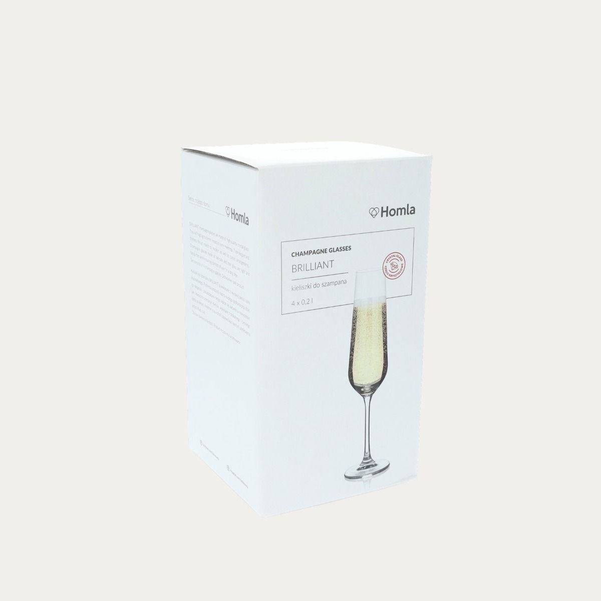 Zestaw kieliszków BRILLIANT do szampana 4 szt. 0.20 l