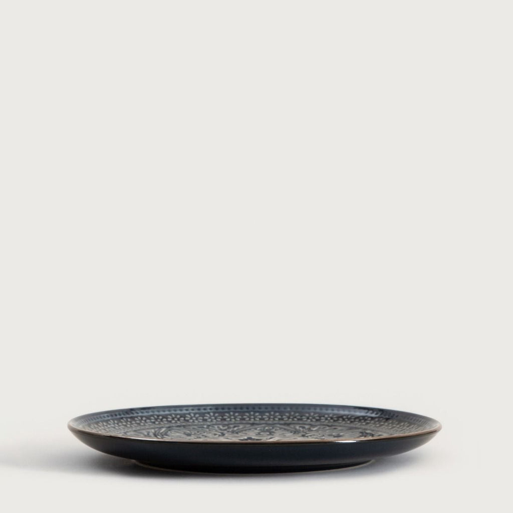 Talerz INDIE deserowy granatowy 21 cm