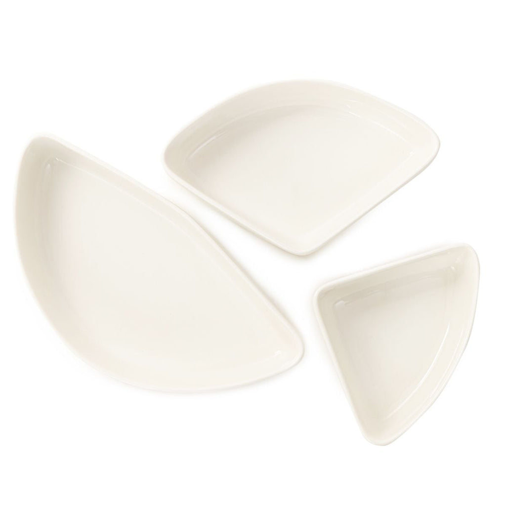 Półmisek FELKO z białymi miseczkami 24 cm