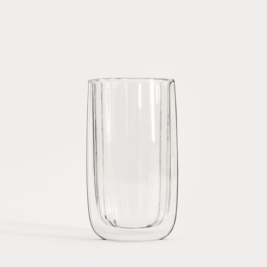 Zestaw szklanek CEMBRA GROOVE z podwójną ścianką bez ucha, 2 szt. 0,35 l