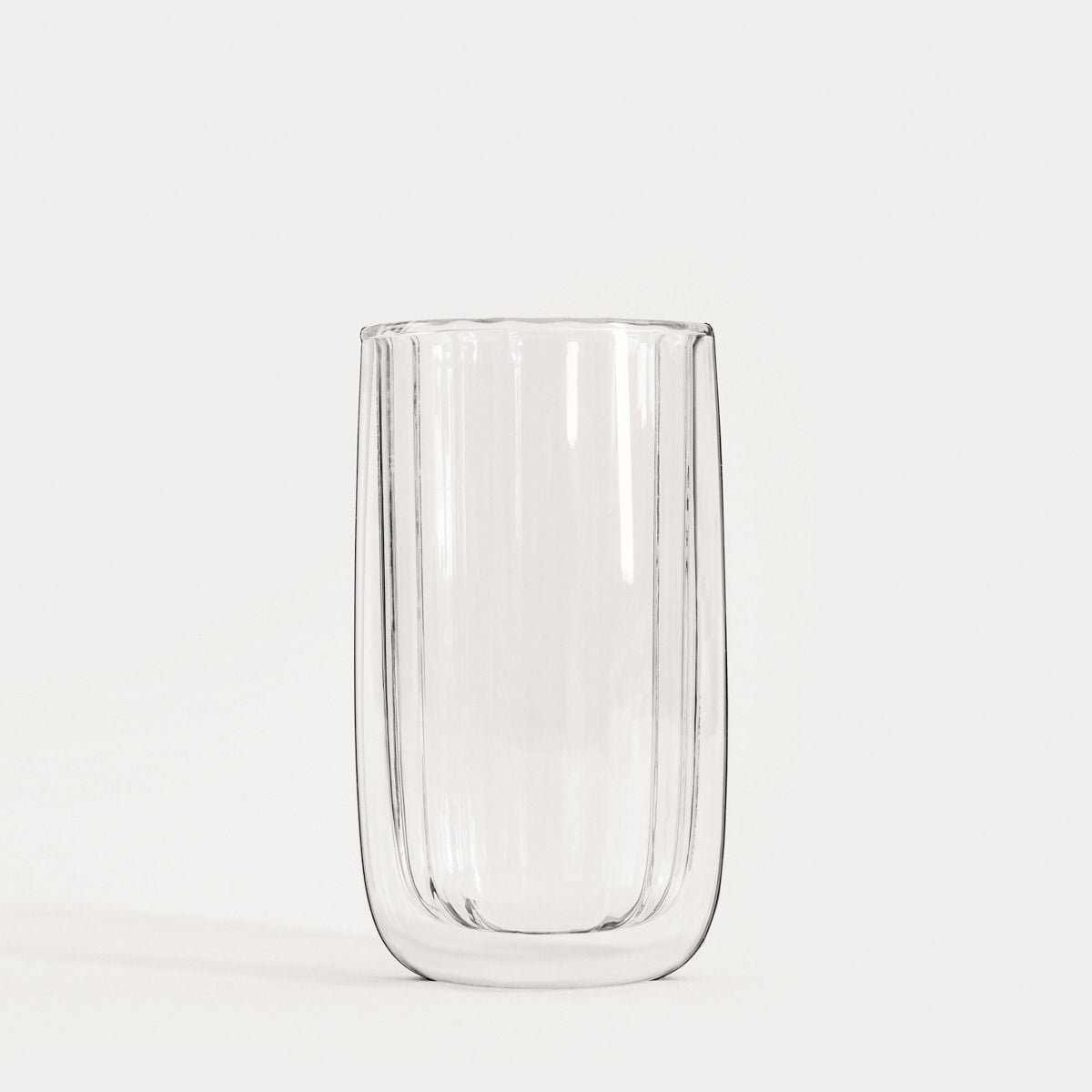 Zestaw szklanek CEMBRA GROOVE z podwójną ścianką bez ucha, 2 szt. 0,35 l