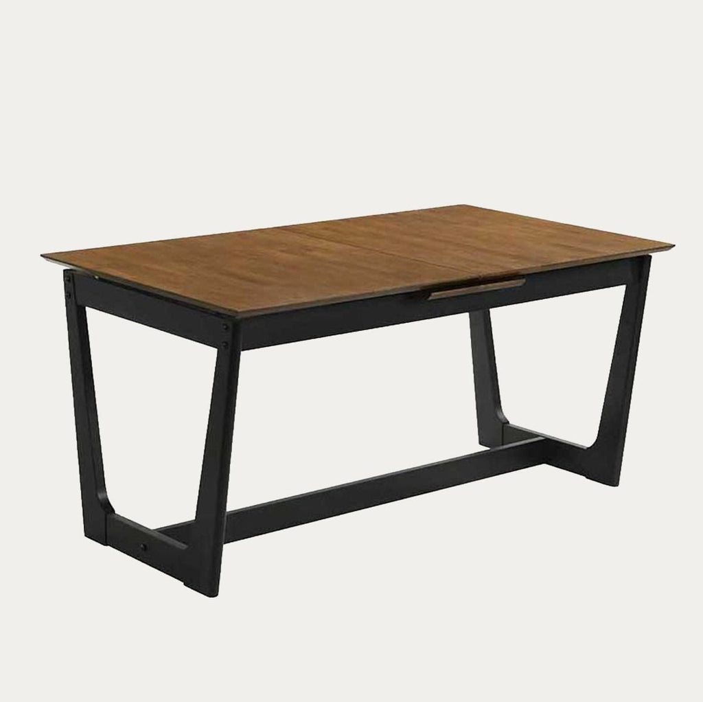 Stół PAHKEL z drewna kauczukowego rozkładany 160-195x90x76 cm