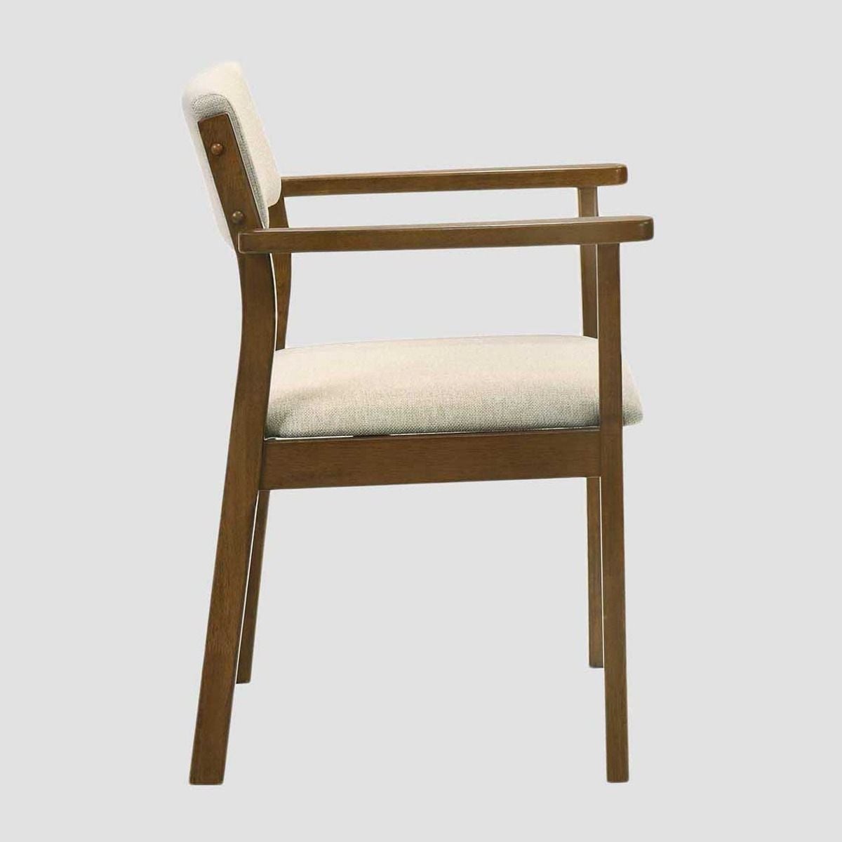 Zestaw 2 krzeseł PAHKEL z drewna kauczukowego 56,5x62,5x84,5 cm