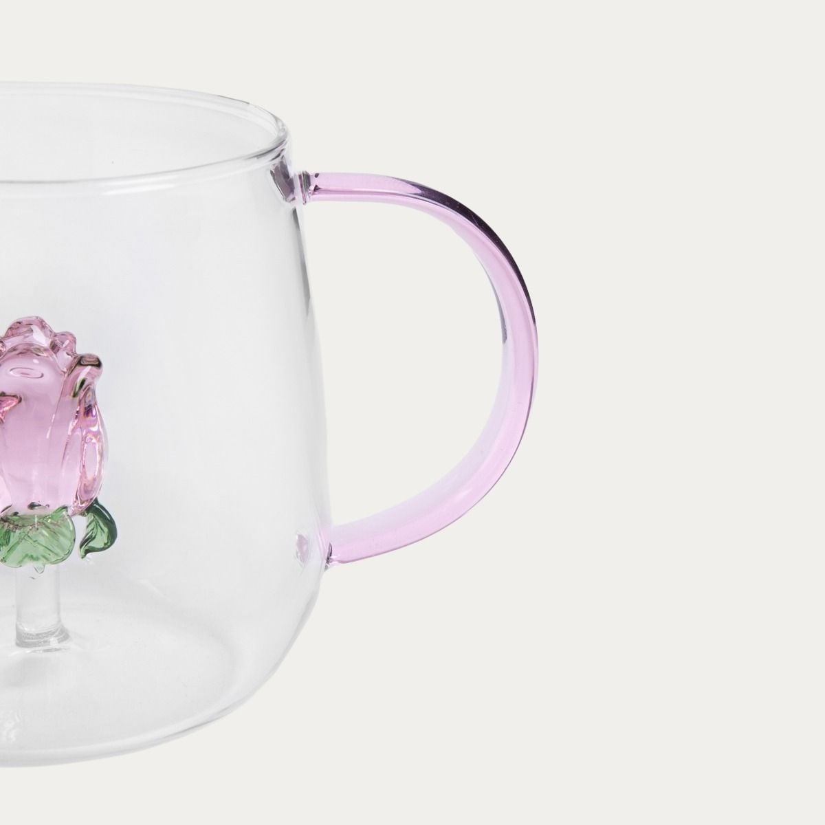 Szklanka ARTEZA z różą w środku 0,4 l