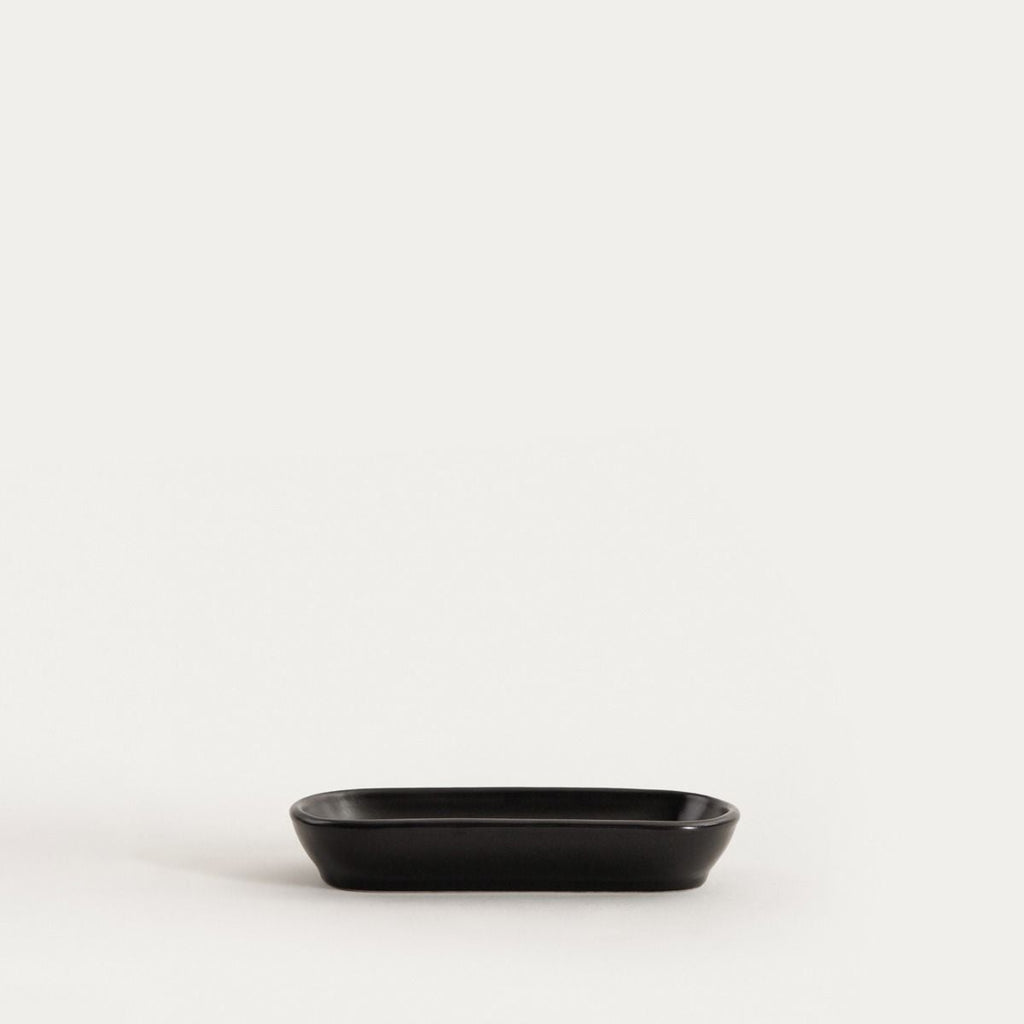 Półmisek FAMELIO owalny czarny 16 cm