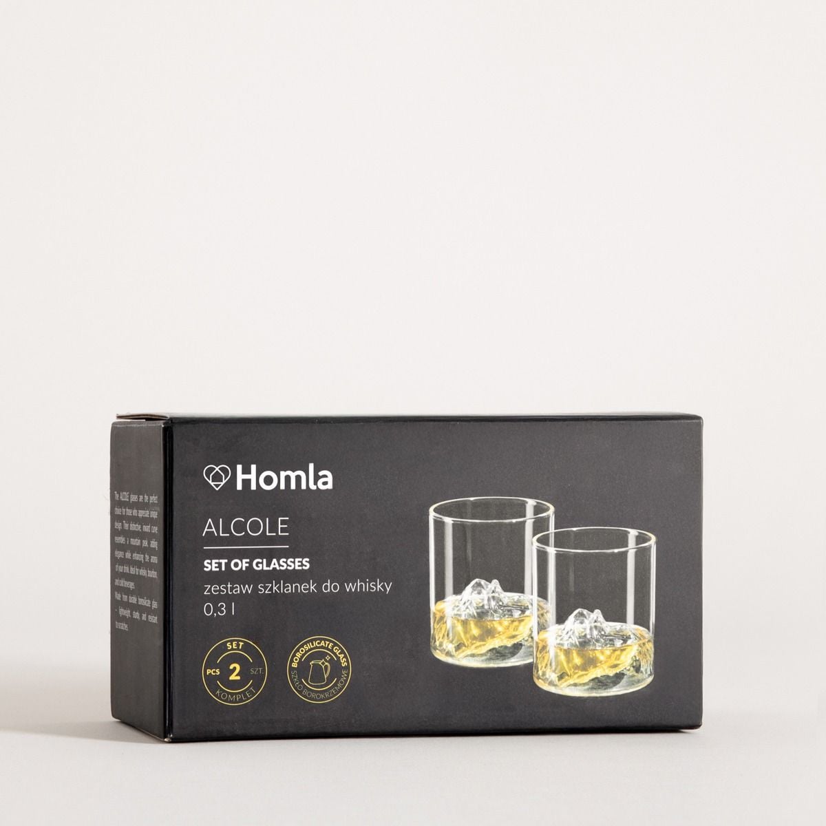 Zestaw szklanek ALCOLE do whisky, 2 szt. 0,3 l
