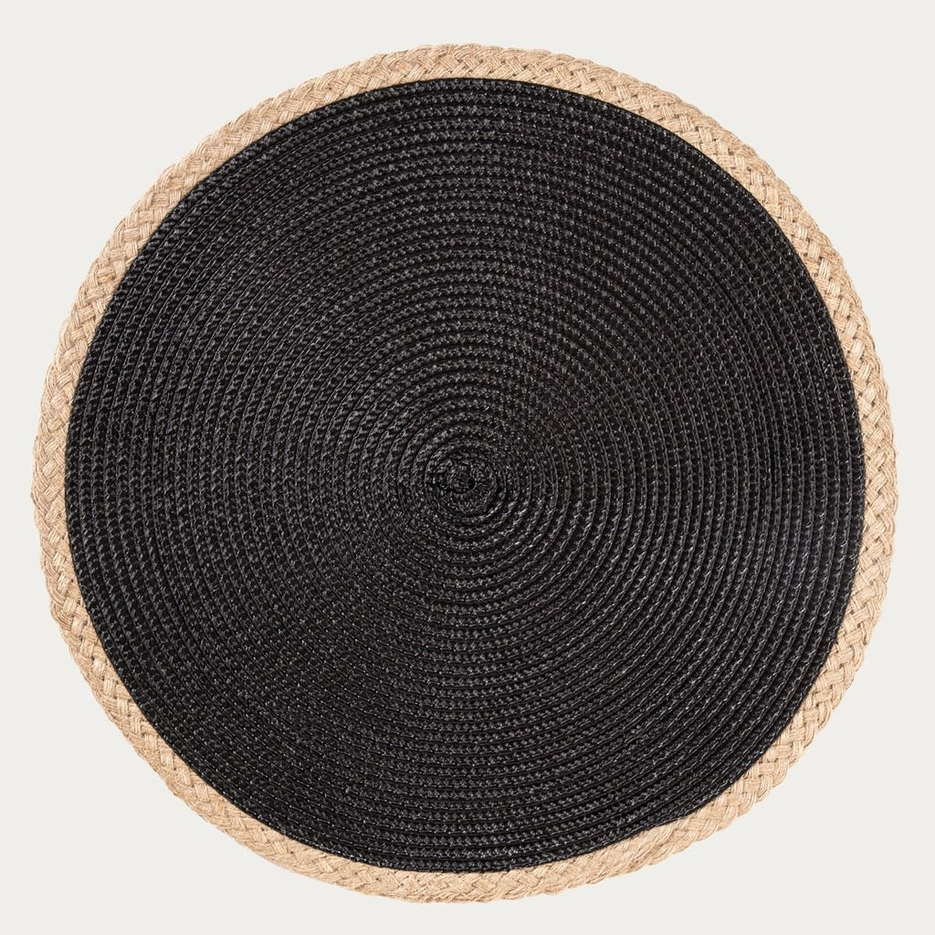 Maty stołowe PLAR czarne, zestaw 2szt. 38 cm