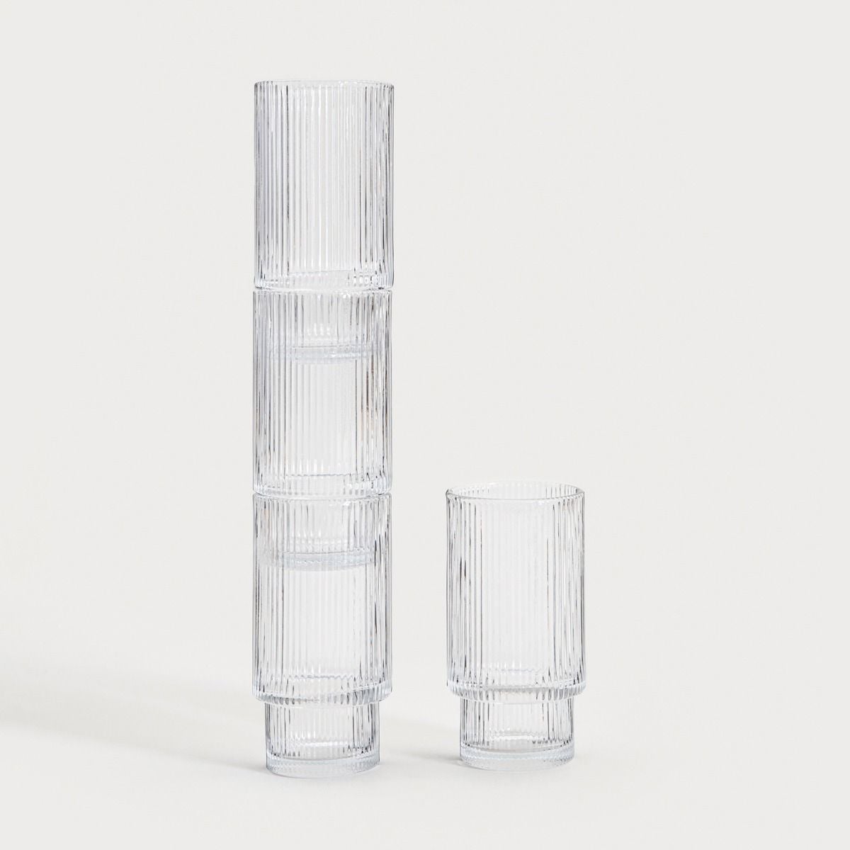 Zestaw szklanek LYNNASO transparentnych wysokich, 4 szt. 0,3 l