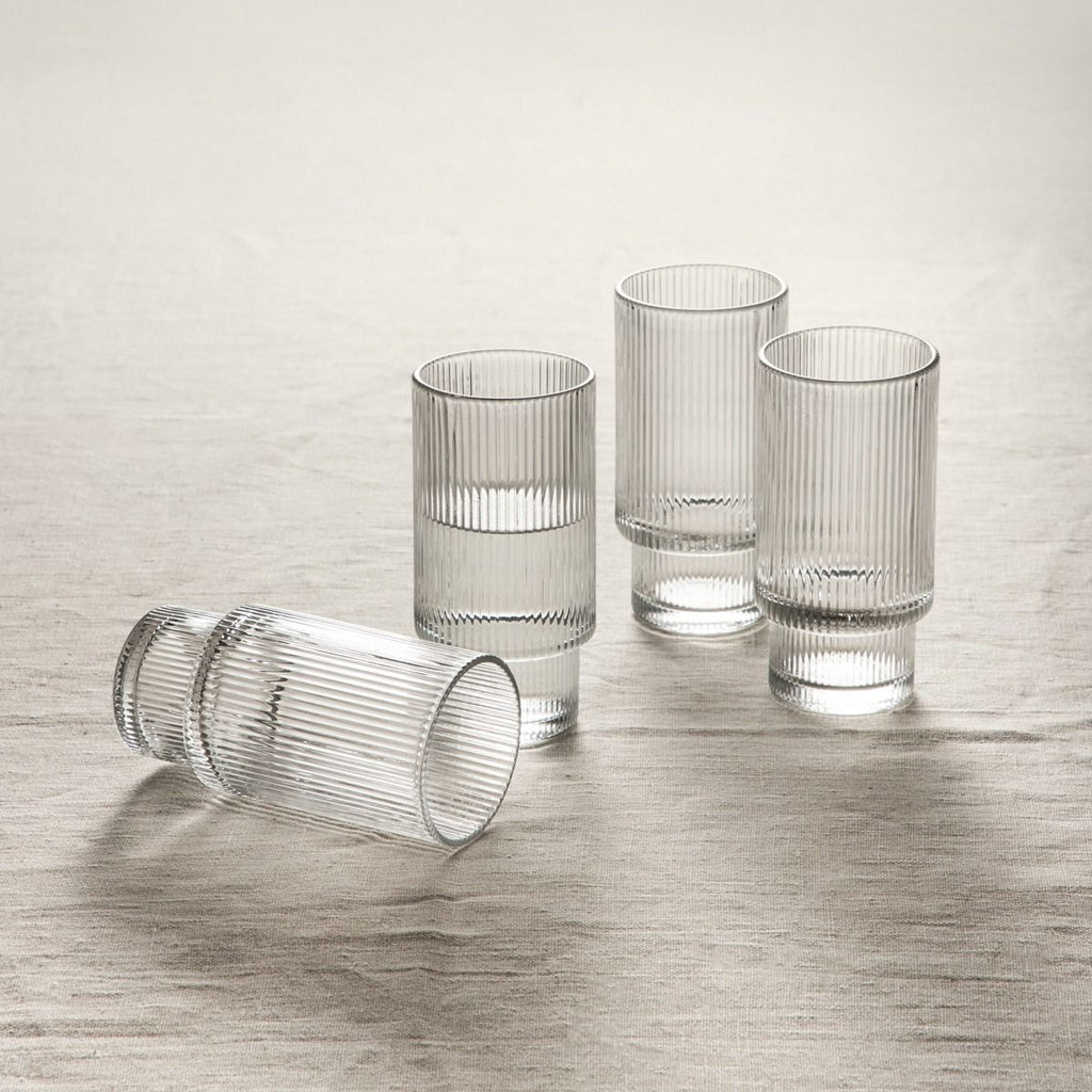 Zestaw szklanek LYNNASO transparentnych wysokich, 4 szt. 0,3 l