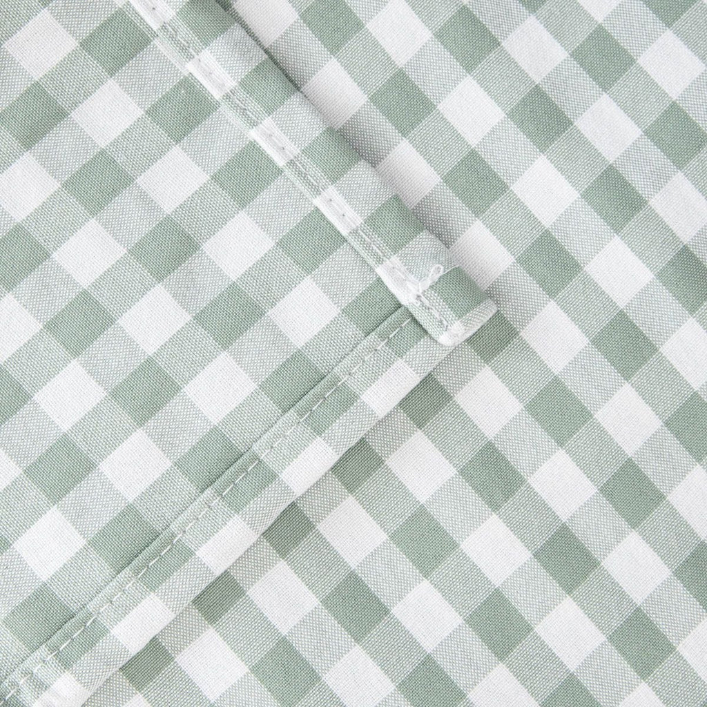 Bieżnik ALAMBRA pistacjowy w kratkę 40x160cm