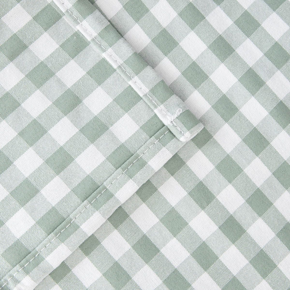 Bieżnik ALAMBRA pistacjowy w kratkę 40x160cm