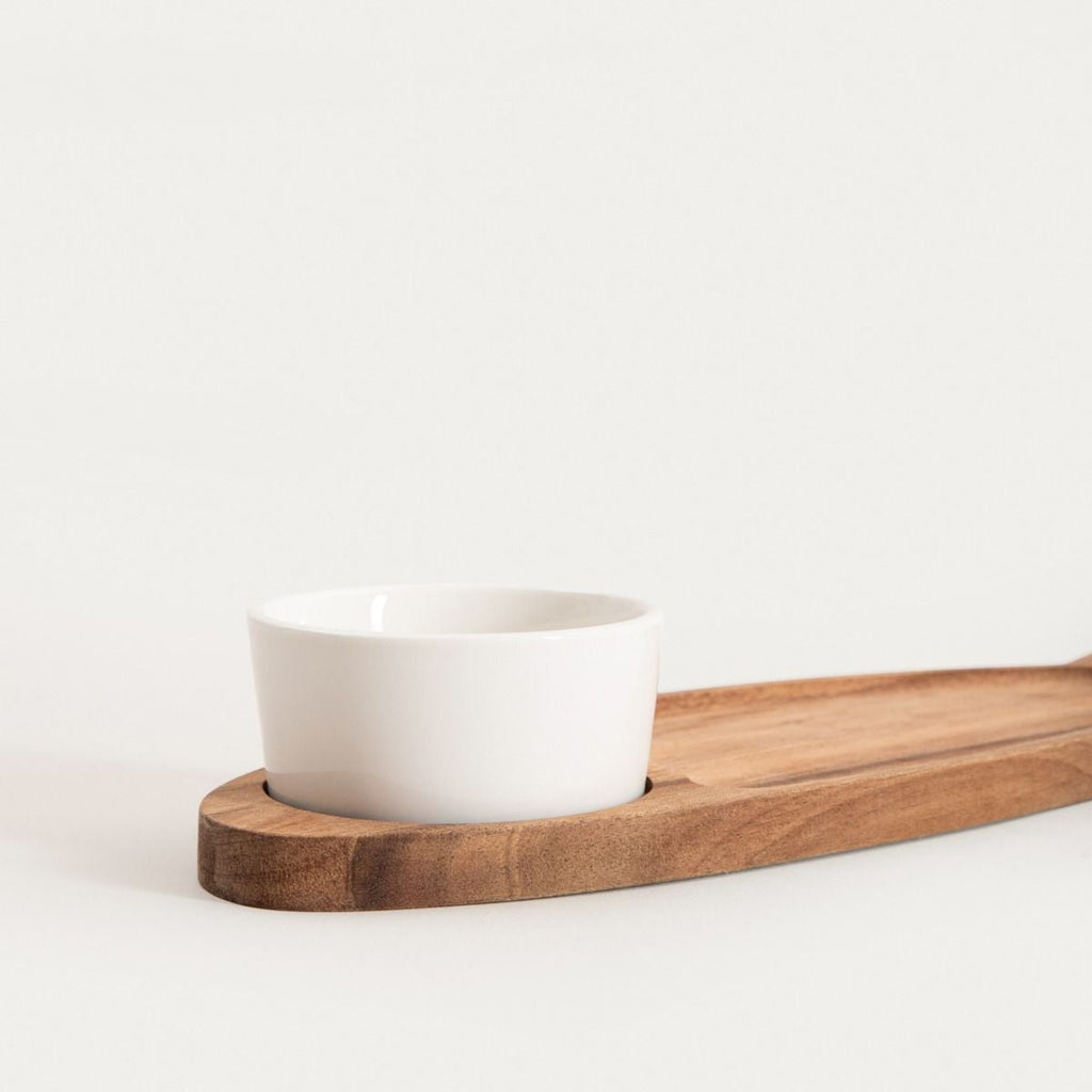 Zestaw MOOKA do serwowania w kształce ryby z miseczką 34,5x11,5 cm