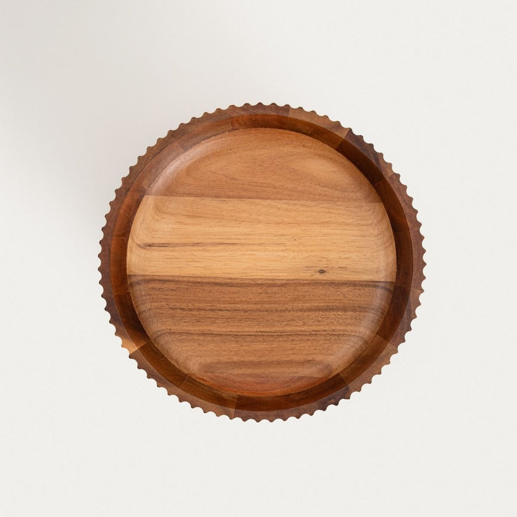 Patera RILLET do serwowania z drewna akacjowego 25,5x9 cm