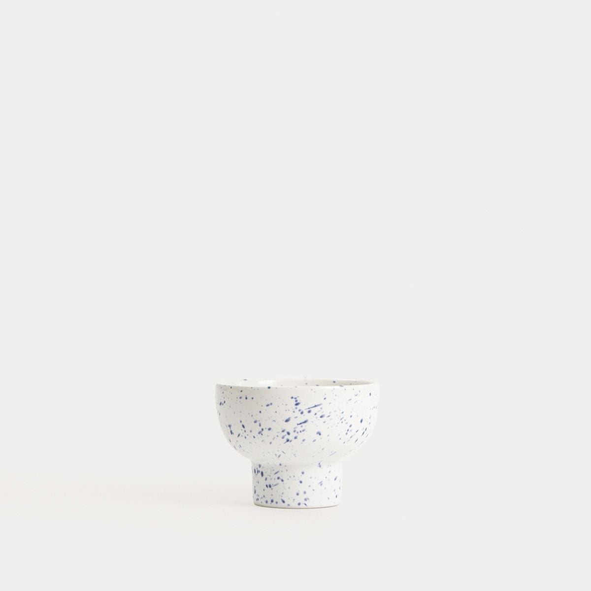 Naczynie do serwowania AFFI na nóżce w granatowe plamki 10x7,5 cm
