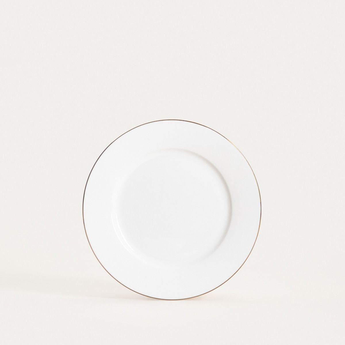 Talerz AUROO deserowy ze złotą obwódką 19 cm