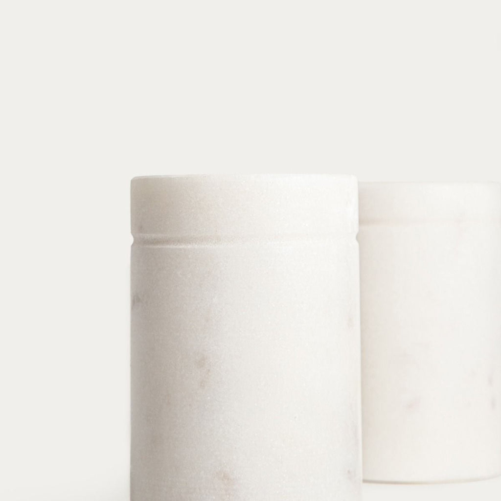 Zestaw przyprawników MARBLE marmurowych klasycznych 2 szt.
