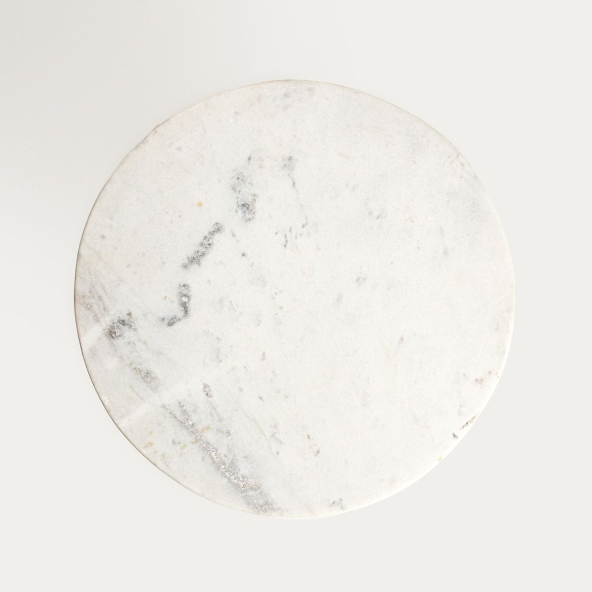 Patera MARBLE marmurowa na akacjowej nóżce 28x13 cm