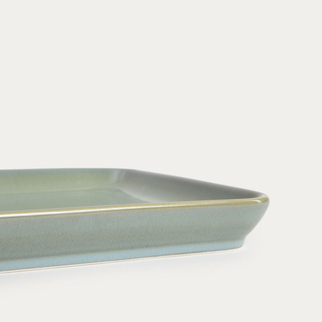 Talerz OKINAWA do serwowania sushi turkusowy 41x22 cm
