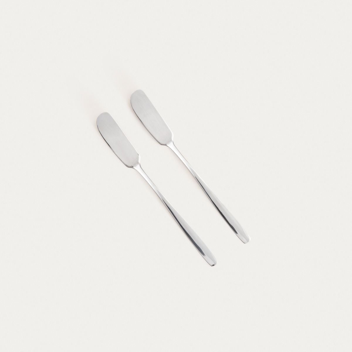 Zestaw nożyków ABELE do masła srebrnych, 17 cm 2 szt.