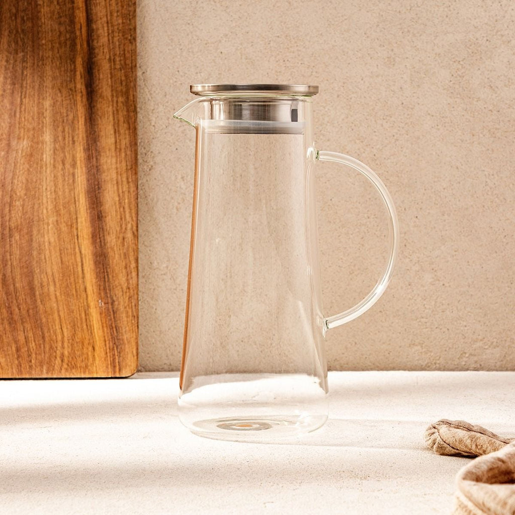 Dzbanek KUBBE ze srebrnym wieczkiem 1,3 l