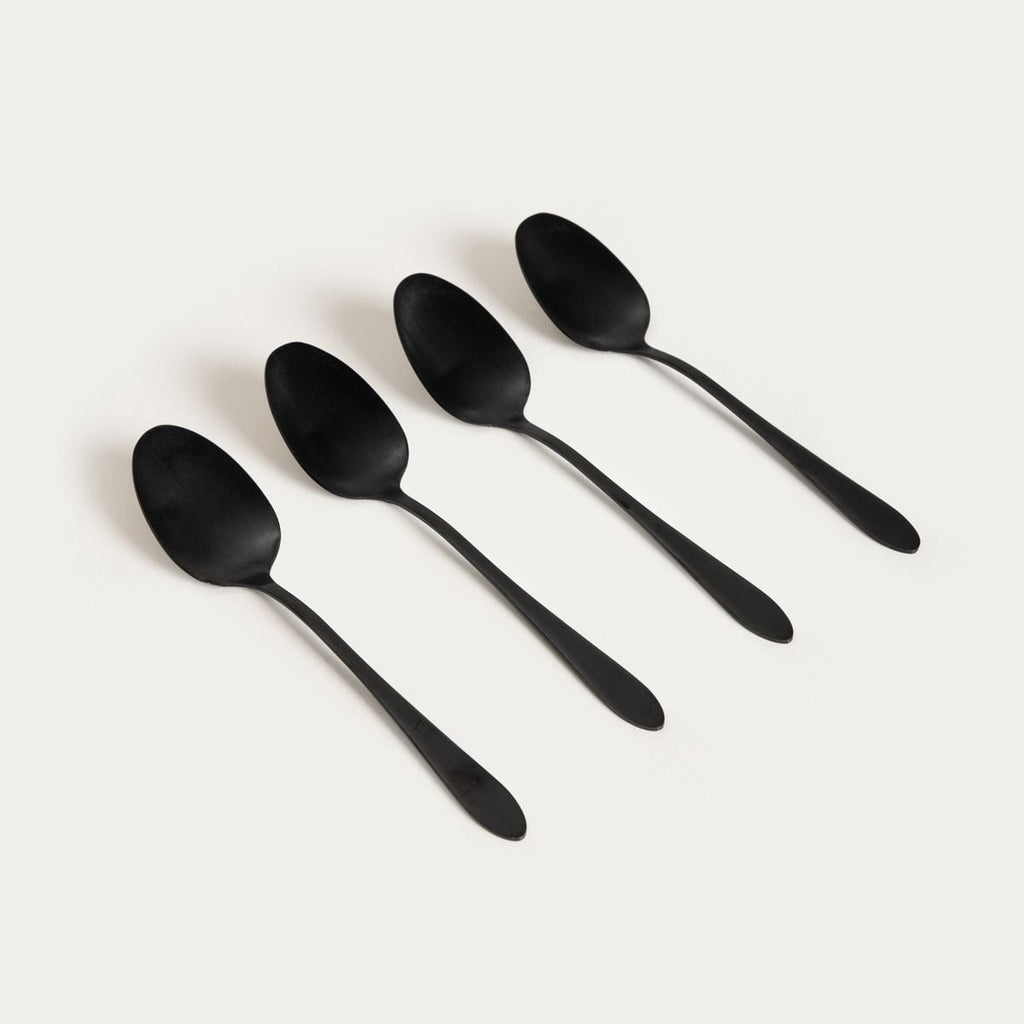 Zestaw ABELE łyżeczek do herbaty czarnych 4 szt.